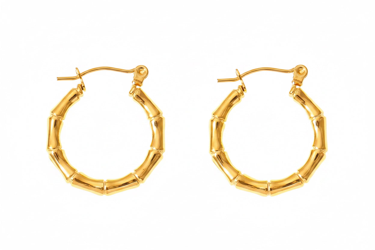 Bamboo Earrings - Dainty